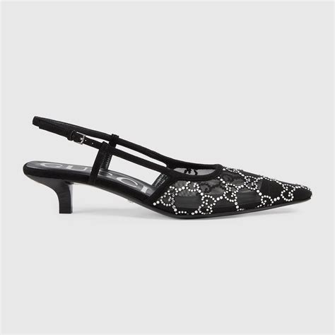 gucci crystal monk shoes|gucci crystal slingbacks.